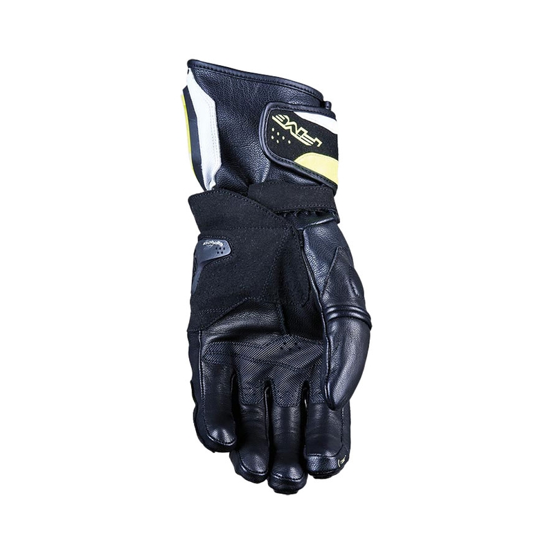 Rukavice na motocykel FIVE RFX4 EVO bielo-fluorescenčno žlté