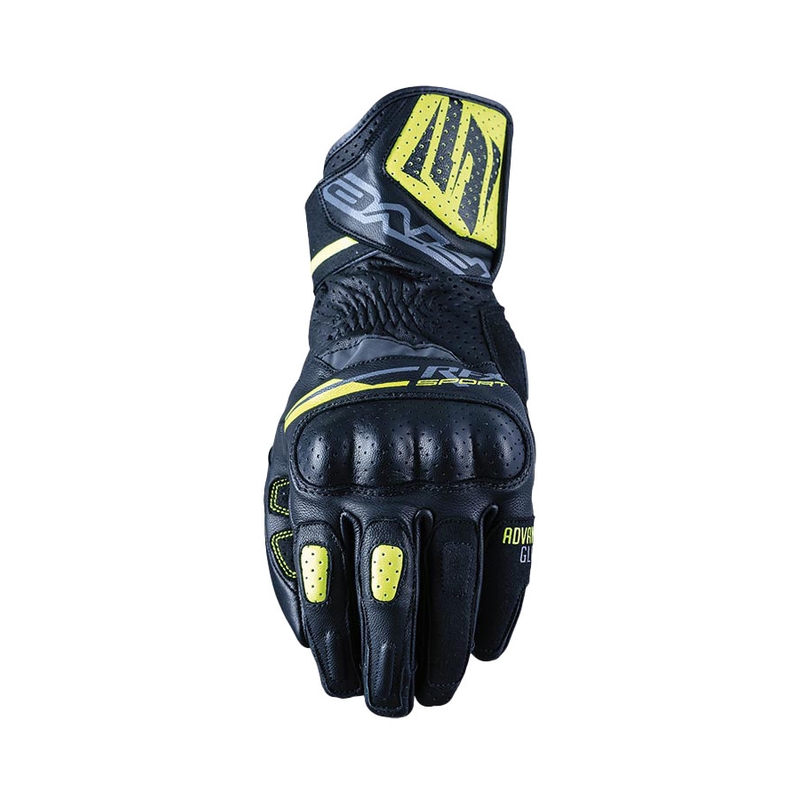 Rukavice na motocykel FIVE RFX Sport čierno-fluorescenčno žlté
