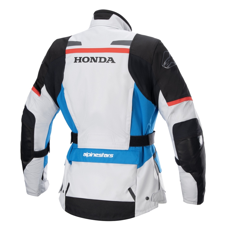Dámska bunda na motorku Alpinestar Stella Andes Drystar Honda šedo-čierno-modro-červená 23 - II. akosť