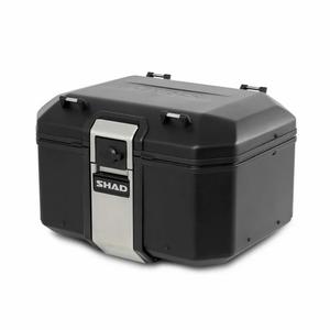 Vrchný hliníkový kufor na motorku SHAD Terra TR48 D0TR48100B BLACK EDITION - II. akosť
