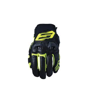Rukavice na motocykel FIVE SF3 čierno-fluorescenčno žlté