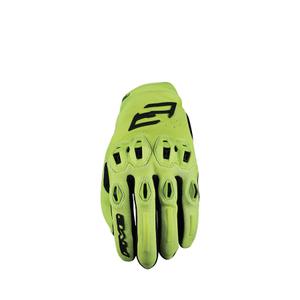 Rukavice na motocykel FIVE Stunt Evo2 fluorescenčno žlté