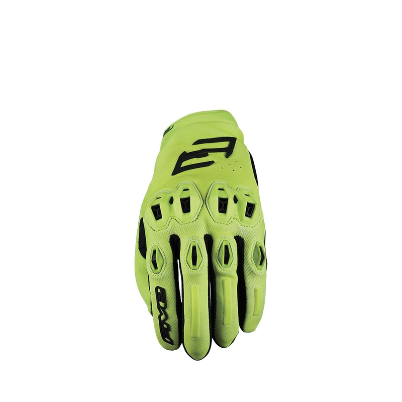 Rukavice na motocykel FIVE Stunt Evo2 fluorescenčno žlté