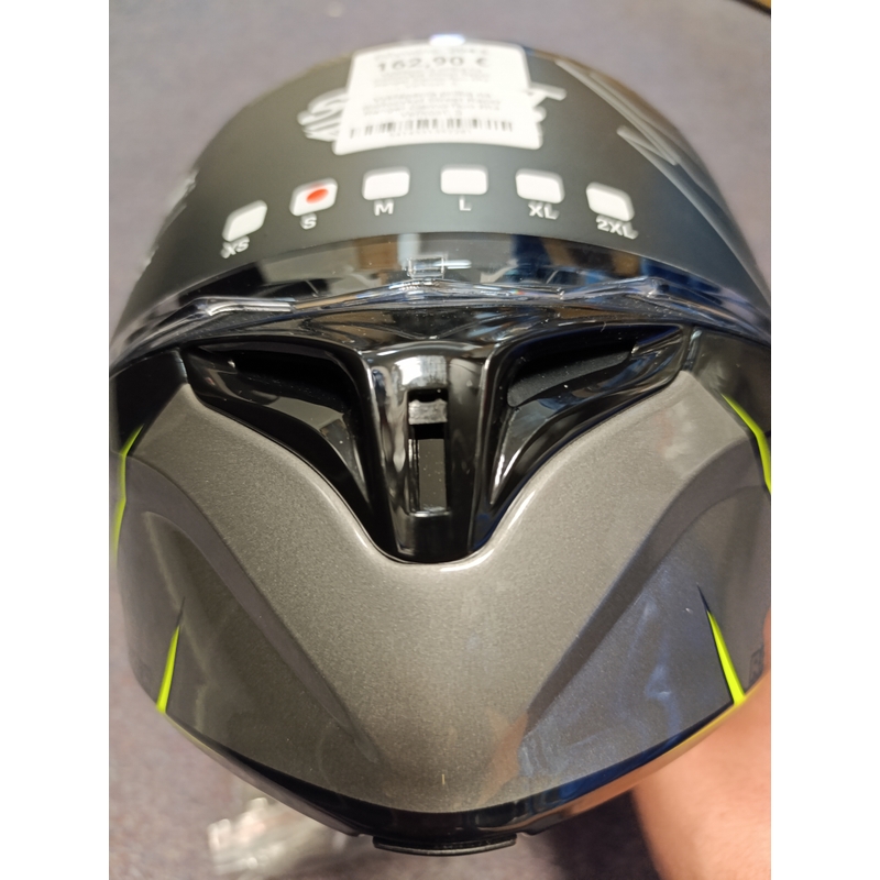 Vyklápacia prilba na motorku Street Racer Ranger čierno-fluo žltá - II. akosť