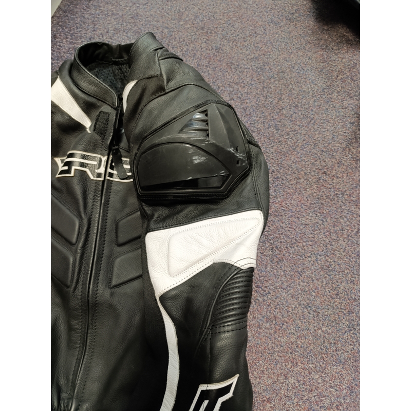 Kombinéza na motorku RSA GPX 2 čierno-biela - II. akosť