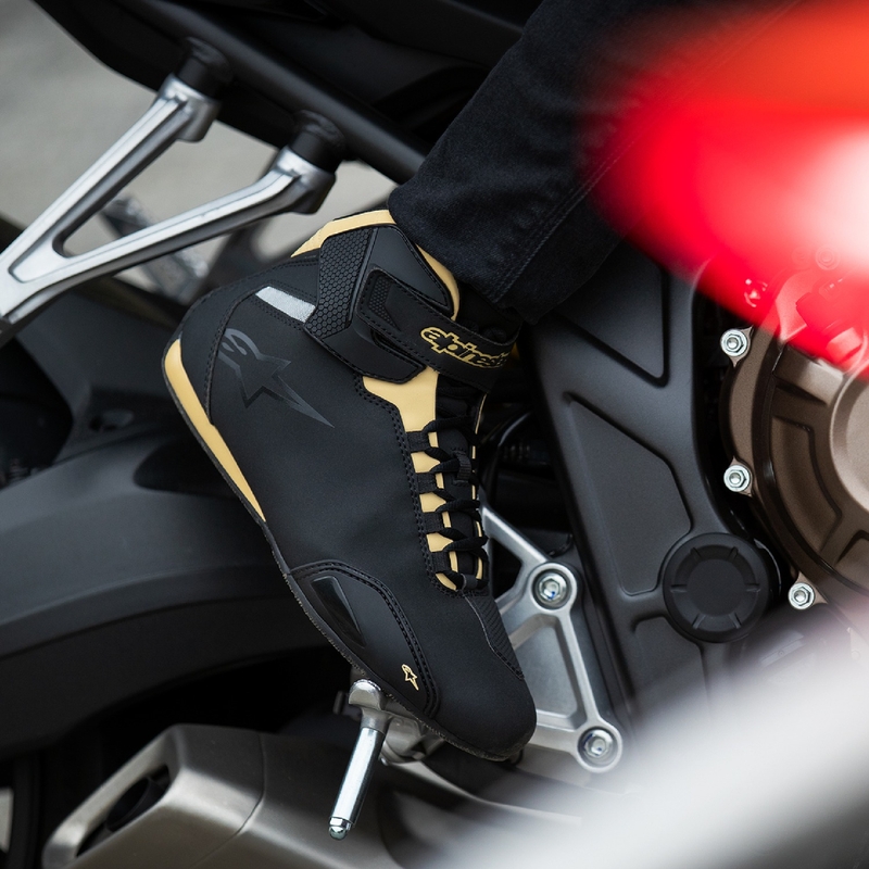 Dámske topánky na motorku  Alpinestars Stella Sektor čierno-champagne