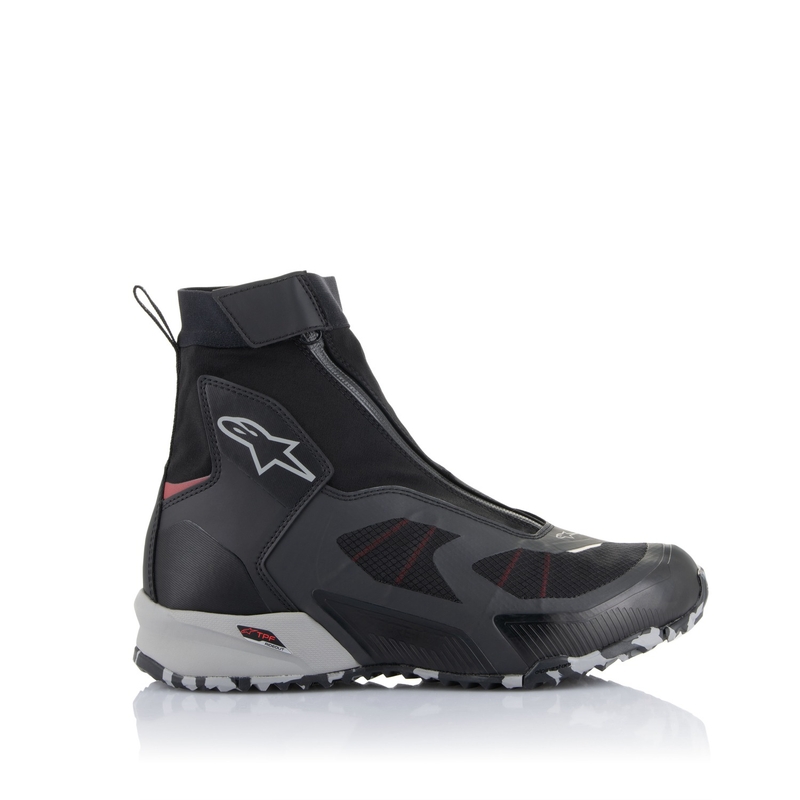Topánky na motorku Alpinestars CR-8 Gore-Tex čierno-šedo-červené