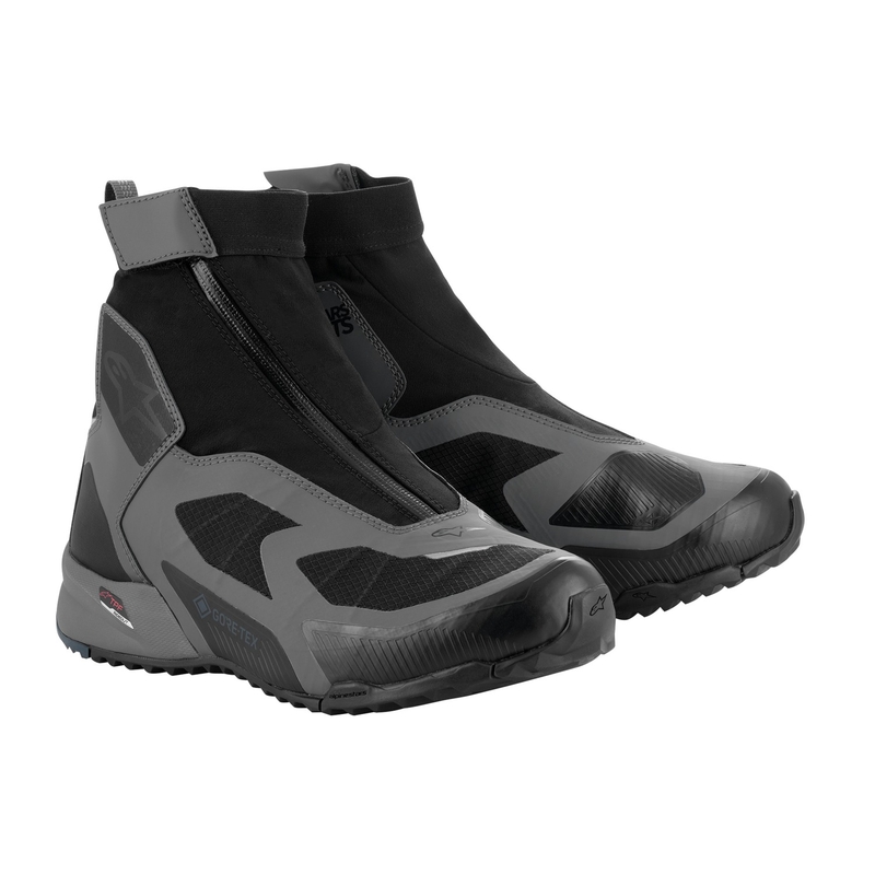 Topánky na motorku Alpinestars CR-8 Gore-Tex čierno-šedo-modré