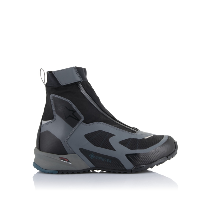 Topánky na motorku Alpinestars CR-8 Gore-Tex čierno-šedo-modré