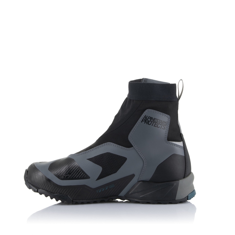 Topánky na motorku Alpinestars CR-8 Gore-Tex čierno-šedo-modré
