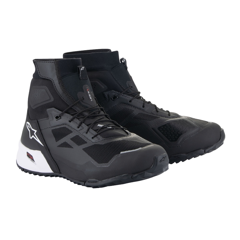 Topánky na motorku Alpinestars CR-1 čierno-biele