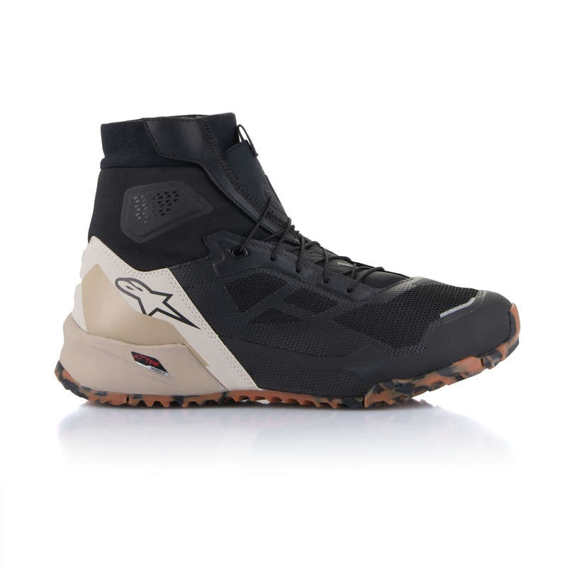 Topánky na motorku Alpinestars CR-1 čierno-svetlo hnedé