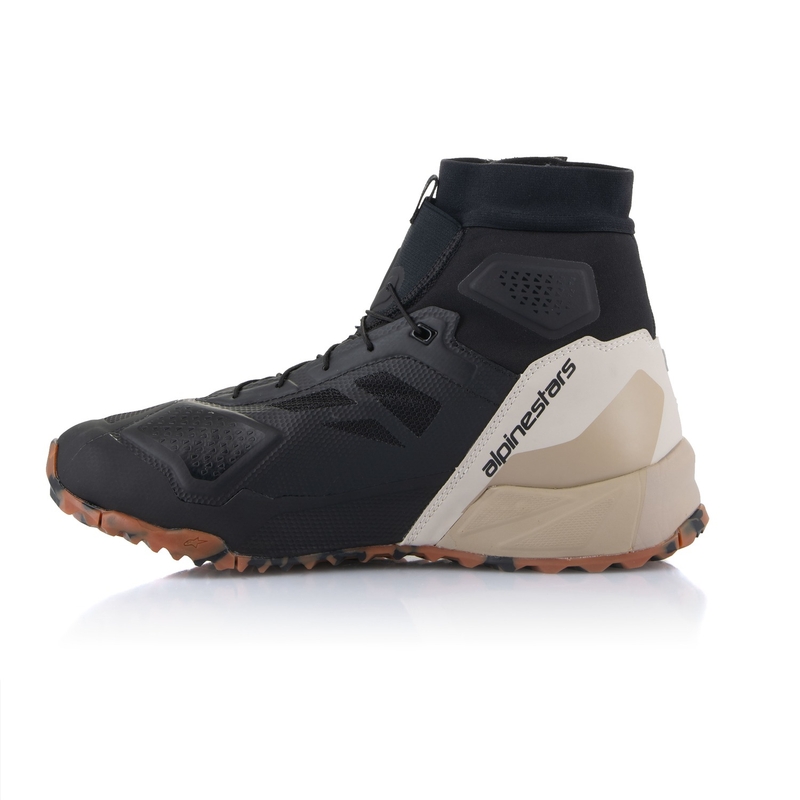 Topánky na motorku Alpinestars CR-1 čierno-svetlo hnedé
