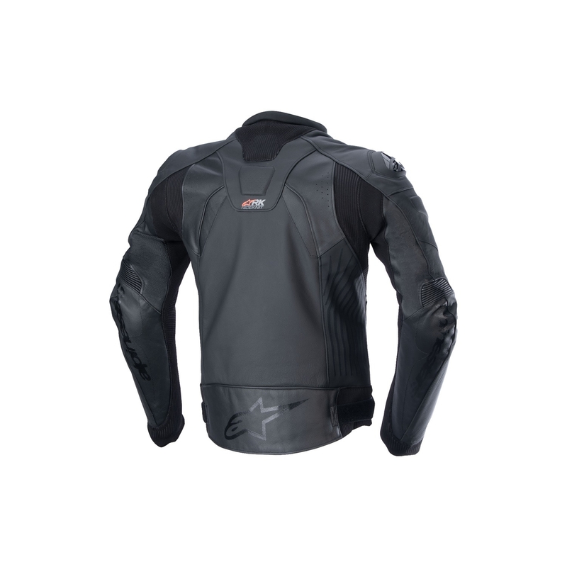 Kožená bunda na motorku Alpinestars GP Plus R 4 Rideknit čierno-čierna