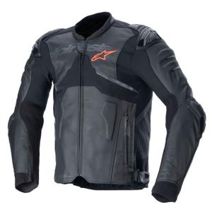 Kožená bunda na motorku Alpinestars Atem 5 čierna