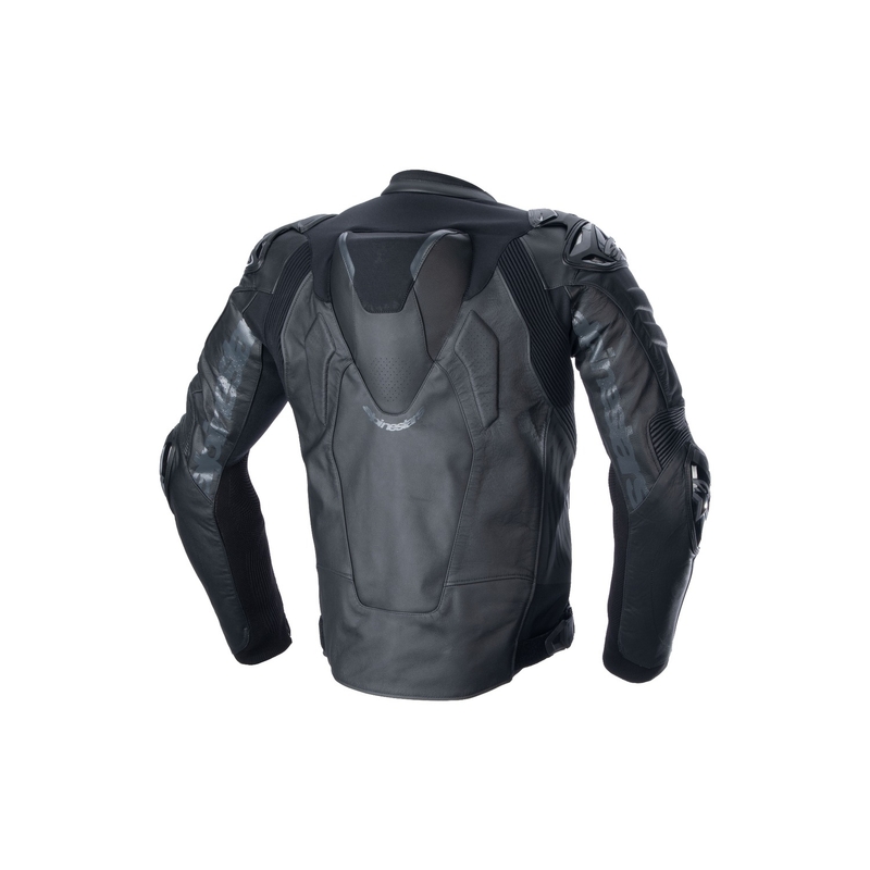 Kožená bunda na motorku Alpinestars Atem 5 čierna