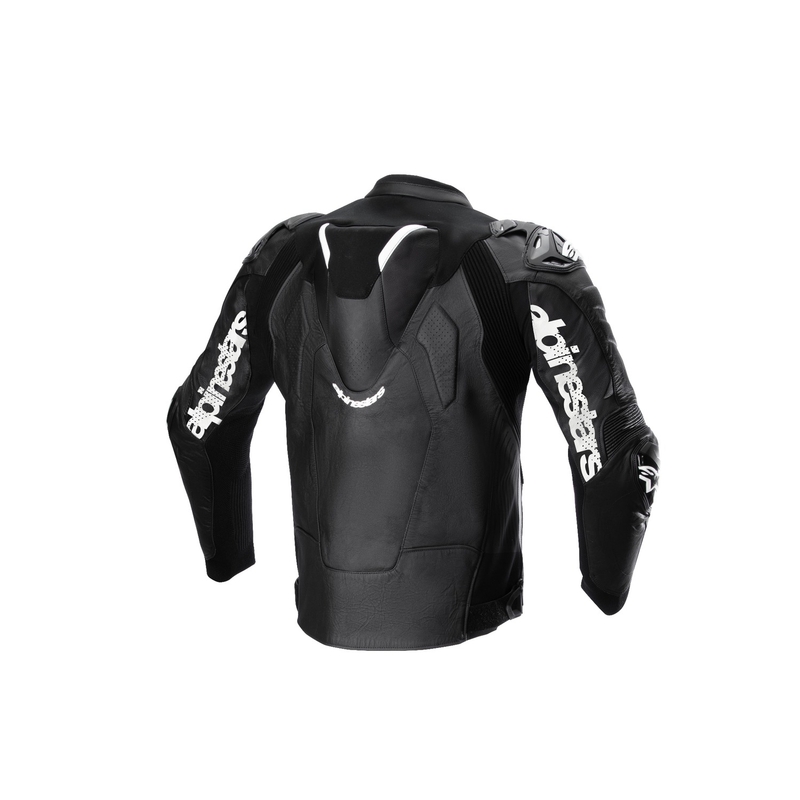 Kožená bunda na motorku Alpinestars Atem 5 čierno-biela