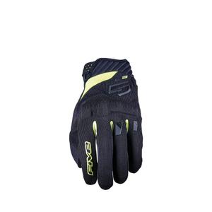 Rukavice na motorku FIVE RS3 EVO čierno-fluo žlté