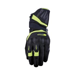 Rukavice na motorku FIVE TFX2 WP čierno-fluo žlté