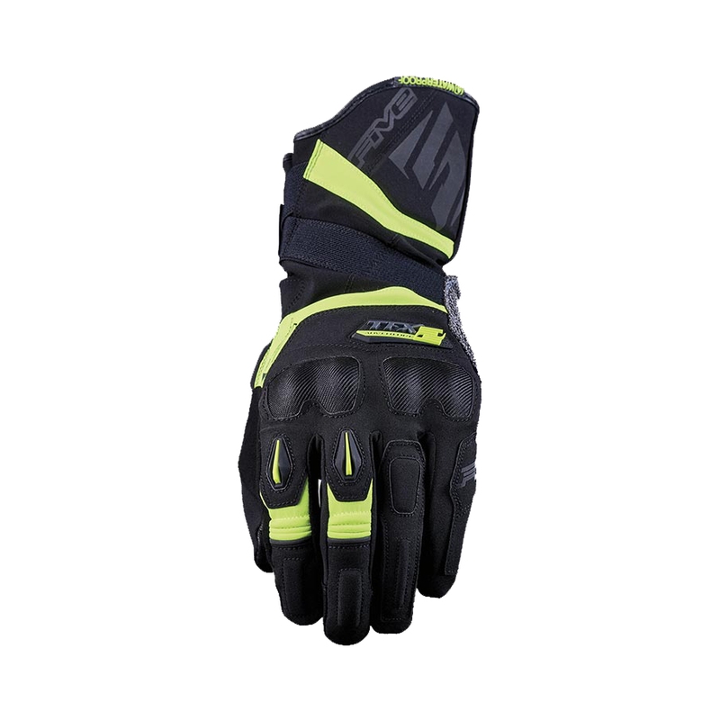 Rukavice na motorku FIVE TFX2 WP čierno-fluo žlté výpredaj