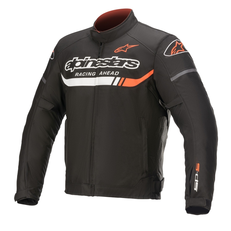 Bunda na motorku Alpinestars T-SP S Ignition Waterproof čierno-bielo-fluo červená
