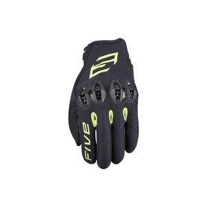 Rukavice na motorku FIVE Tricks čierno-fluo žlté