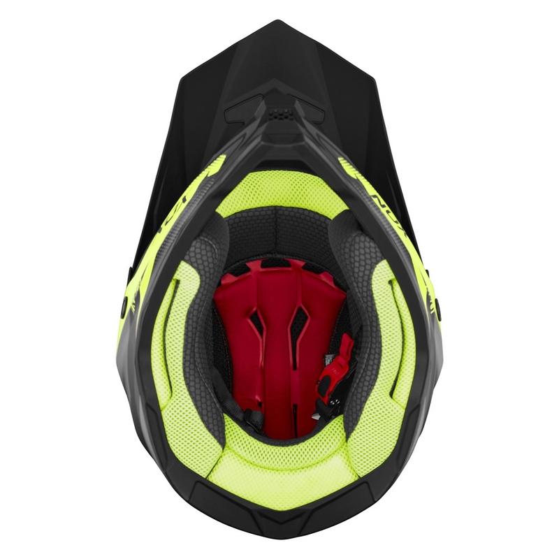 Detská motokrosová prilba NOX N761 MX fluo žlto-čierno-šedá