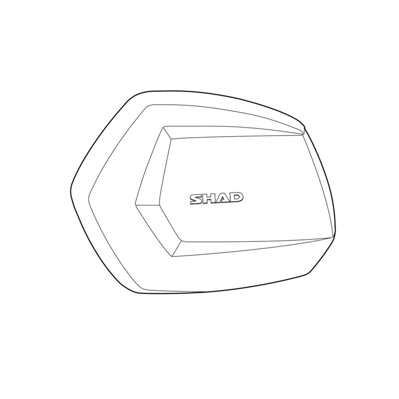 Aluminium lid SHAD for SH35 ľavý