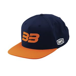 Šiltovka 100 % BB33 Snapback modro-oranžová
