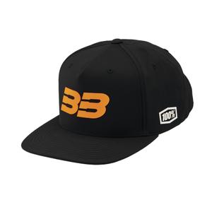 Šiltovka 100 % BB33 Snapback čierno-oranžová
