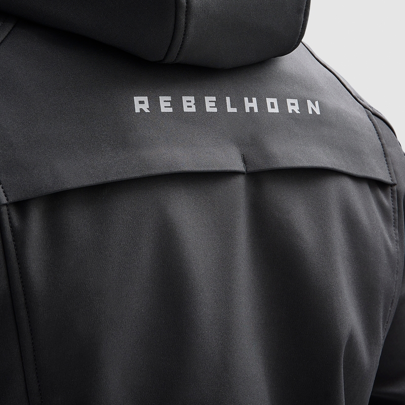 Softshellová bunda na motorku Rebelhorn Slash čierna