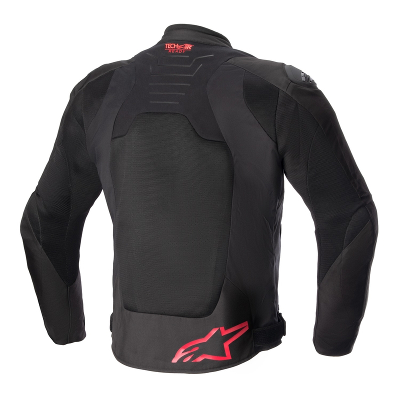 Bunda na motocykel Alpinestars SMX Air čierno-fluorescenčno červená