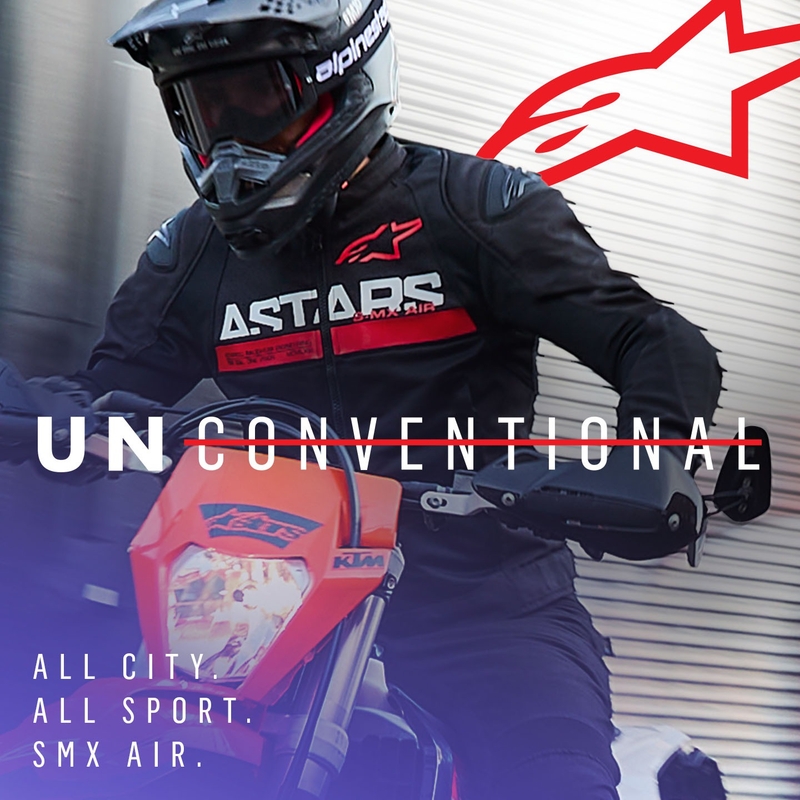 Bunda na motocykel Alpinestars SMX Air čierno-fluorescenčno červená