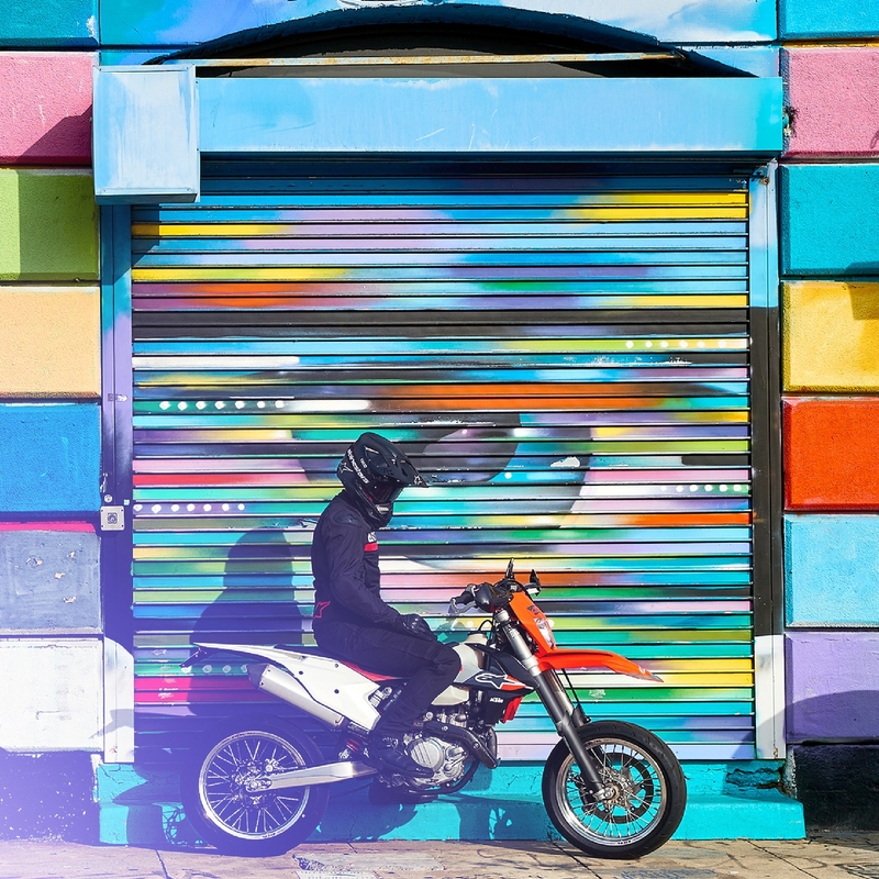 Bunda na motocykel Alpinestars SMX Air čierno-fluorescenčno červená