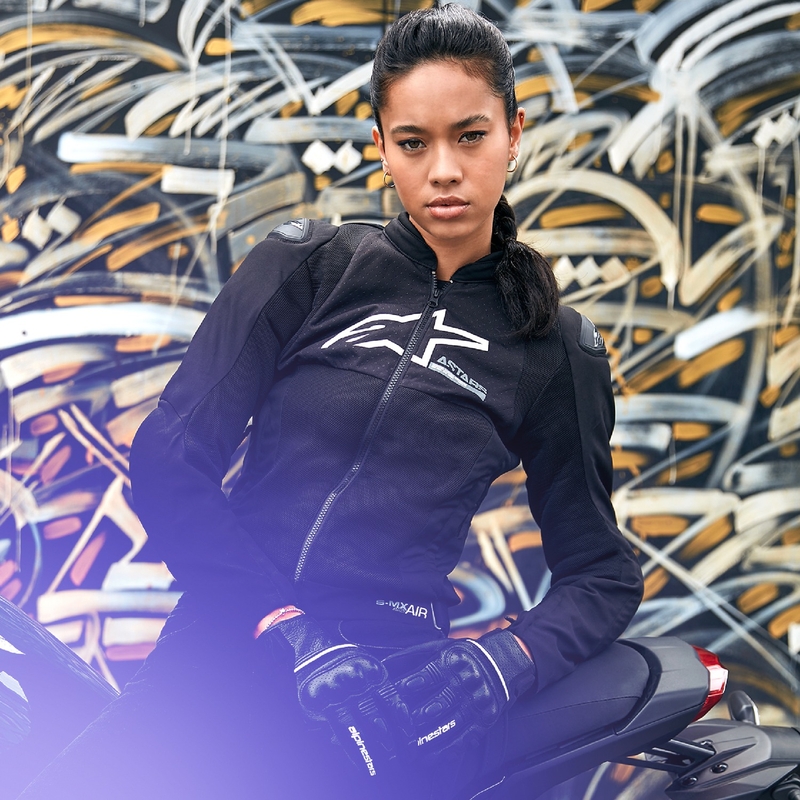 Dámska bunda na motocykel Alpinestars Stella SMX Air čierna