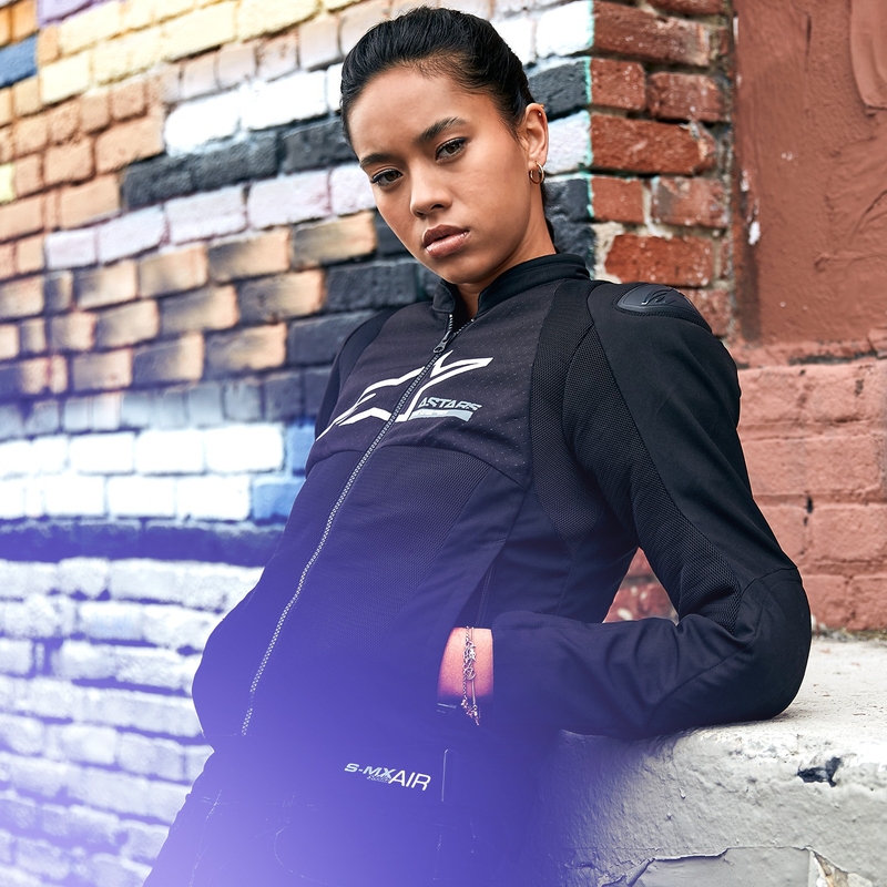 Dámska bunda na motocykel Alpinestars Stella SMX Air čierna