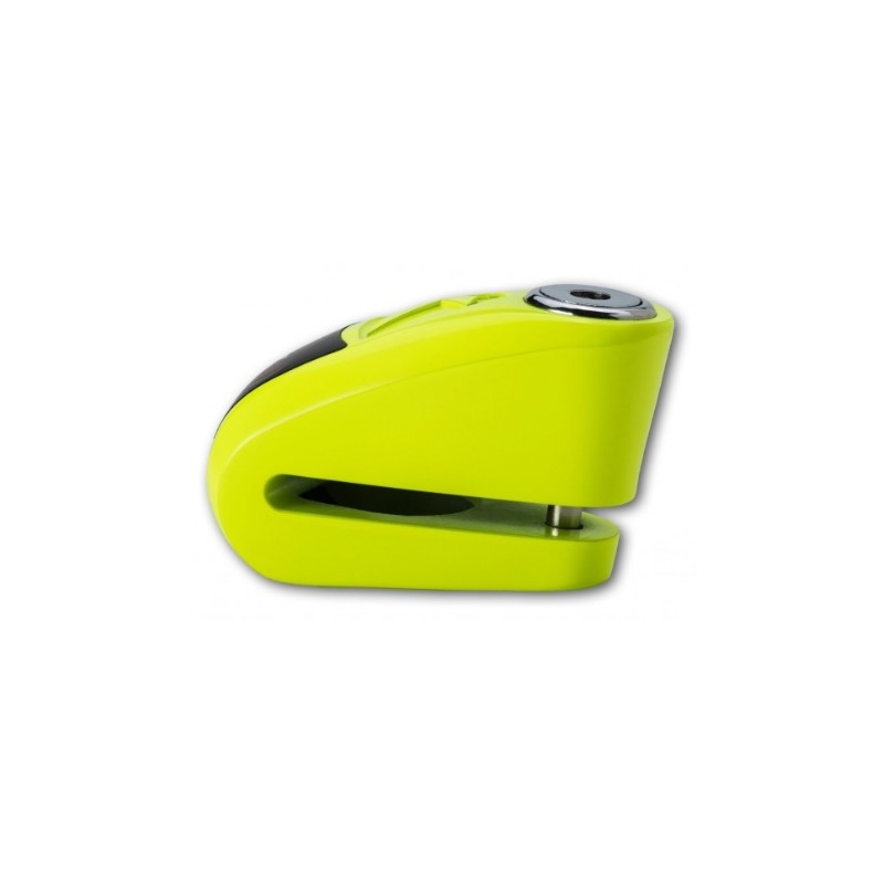 Zámok na kotúčovú brzdu s alarmom KOVIX KAZ10 fluorecsenčno žltý