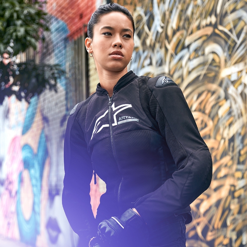 Dámska bunda na motocykel Alpinestars Stella SMX Air čierna