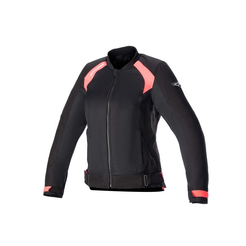 Dámska bunda na motocykel Alpinestars Stella Eloise Air 2 čierno-fluorescenčno ružová