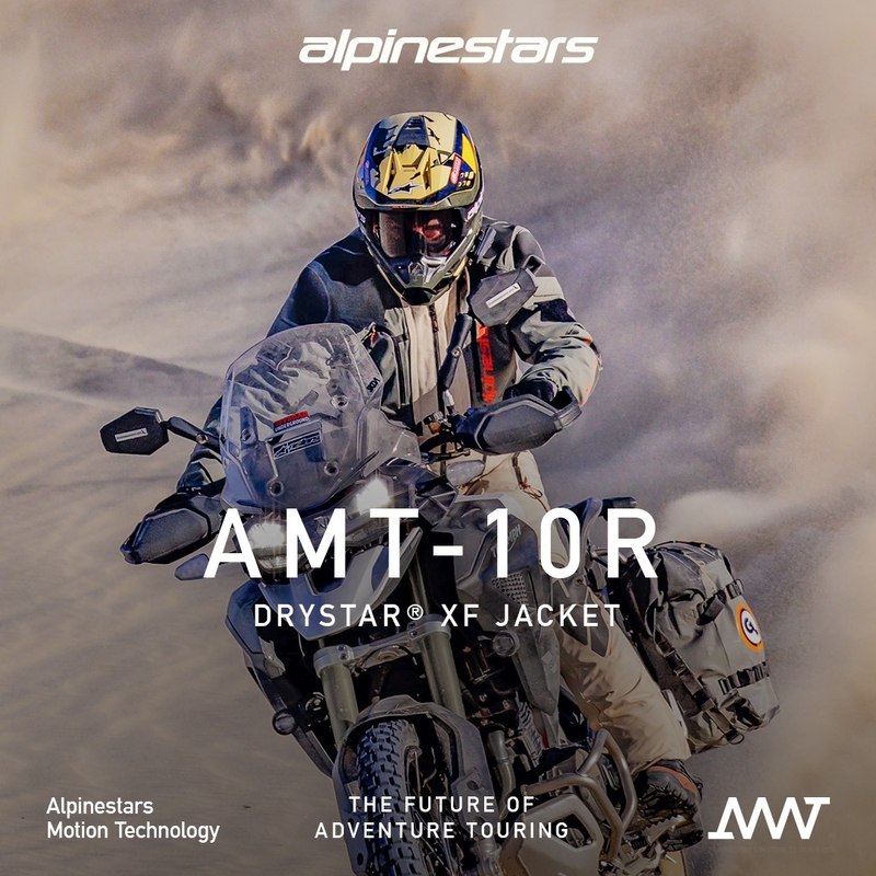 Bunda na motocykel Alpinestars AMT-10R Drystar XF pieskovo-čierno-oranžová