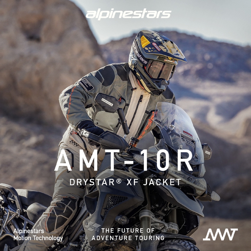 Bunda na motocykel Alpinestars AMT-10R Drystar XF pieskovo-čierno-oranžová