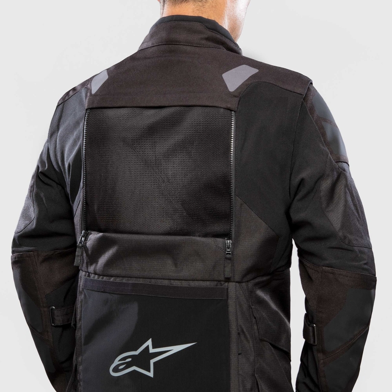 Bunda na motocykel Alpinestars Halo Drystar svetlo sivo-tmavo sivo-čierno-fluorescenčno červená