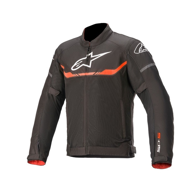 Bunda na motocykel Alpinestars T-SPS Air čierno-fluorescenčno červená