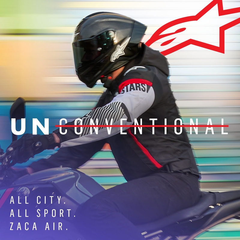 Bunda na motocykel Alpinetars Zaca Air Waterproof čierno-bielo-fluorescenčno červená