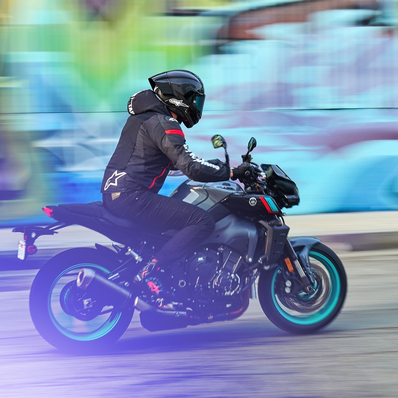 Bunda na motocykel Alpinetars Zaca Air Waterproof čierno-bielo-fluorescenčno červená