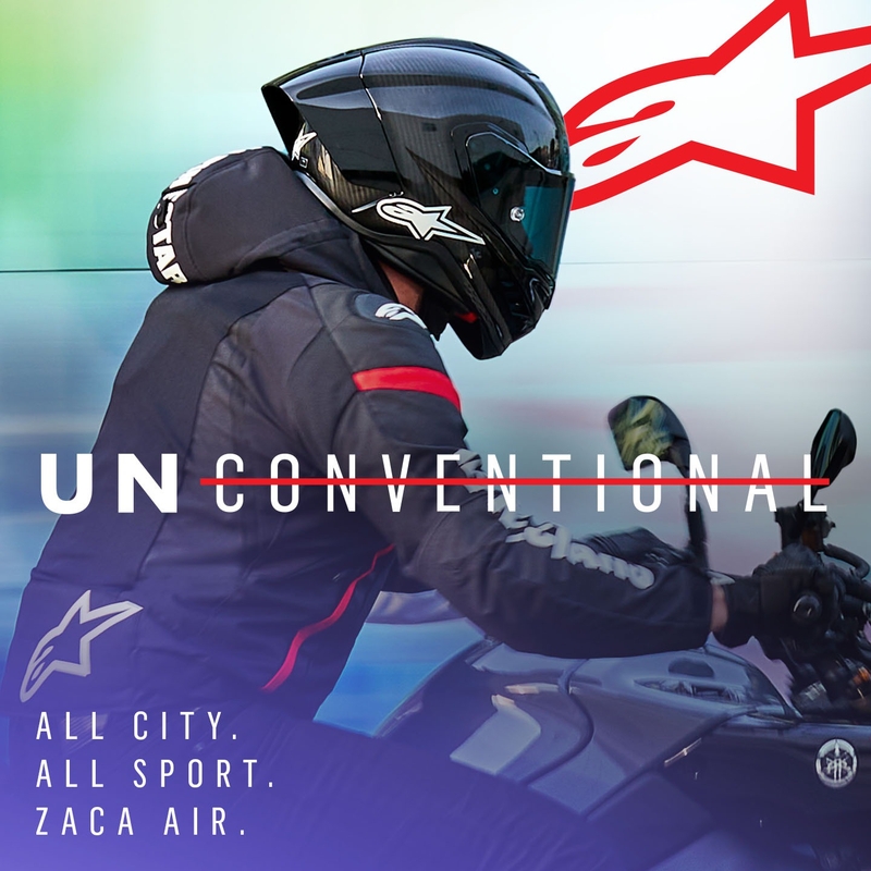 Bunda na motocykel Alpinetars Zaca Air Waterproof čierno-bielo-fluorescenčno červená