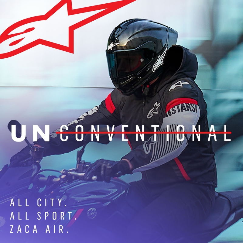 Bunda na motocykel Alpinetars Zaca Air Waterproof čierno-bielo-fluorescenčno červená