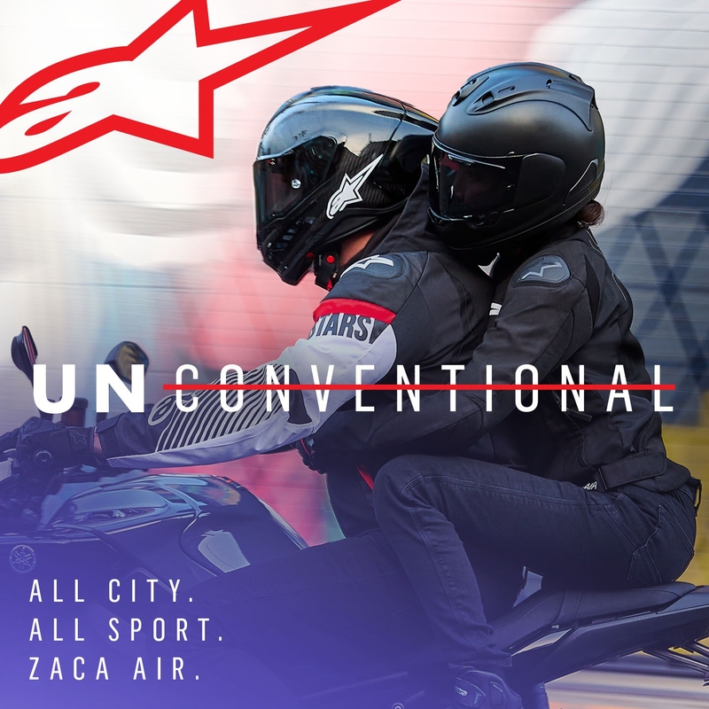 Bunda na motocykel Alpinetars Zaca Air Waterproof čierno-bielo-fluorescenčno červená