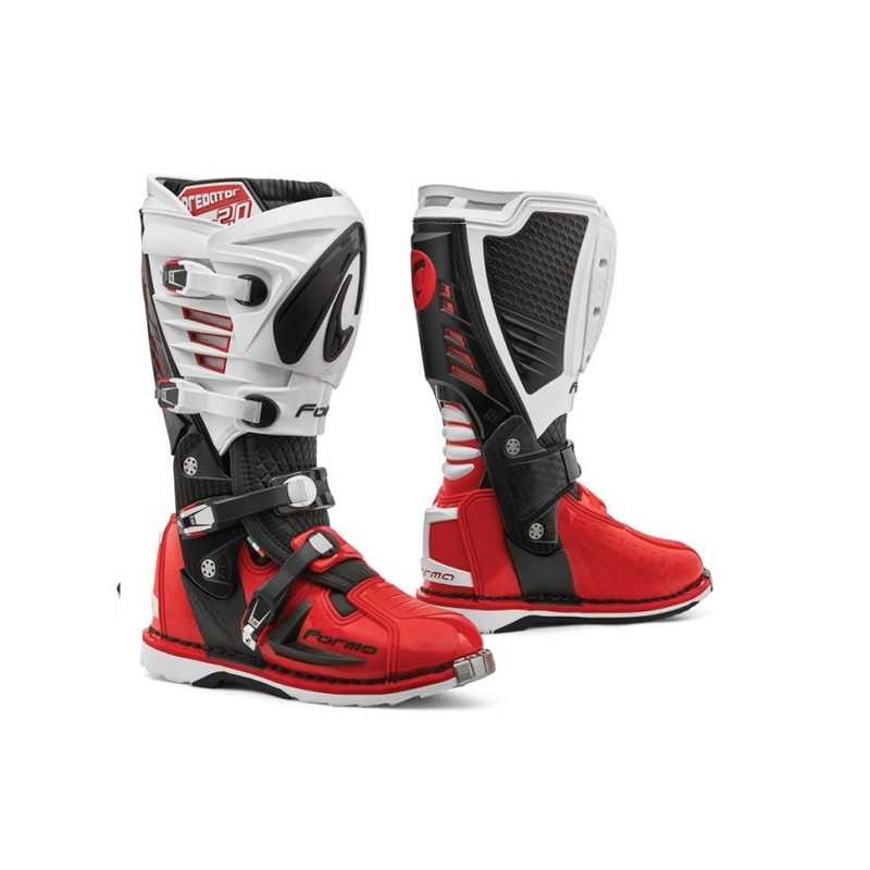 Topánky na motorku Forma Predator 2.0 čierno-bielo-červené