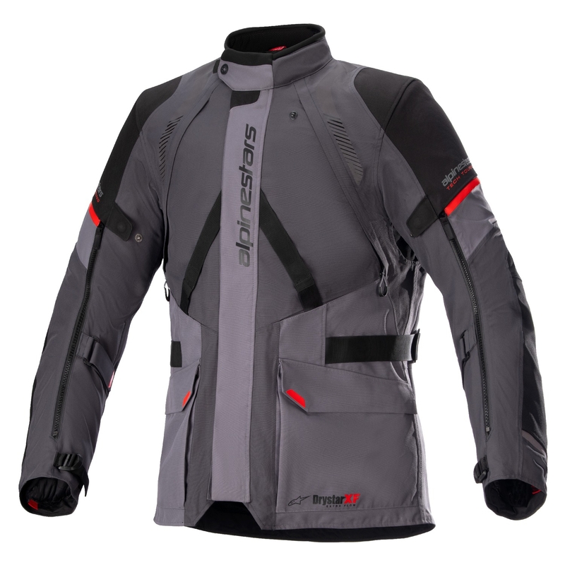 Bunda na motorku Alpinestars Monteira Drystar XF tmavo šedo-čierno-červená